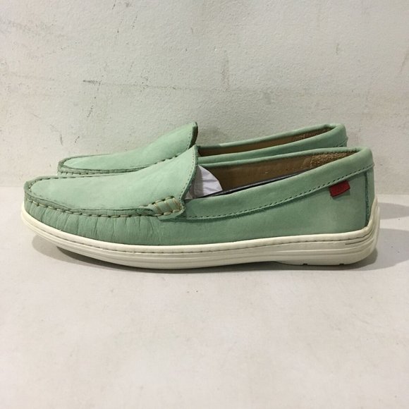 MARC JOSEPH NEW YORK GIRL'S POWDER GREEN LEATHER BROADWAY LOAFERS 13-NICE! - Picture 2 of 13